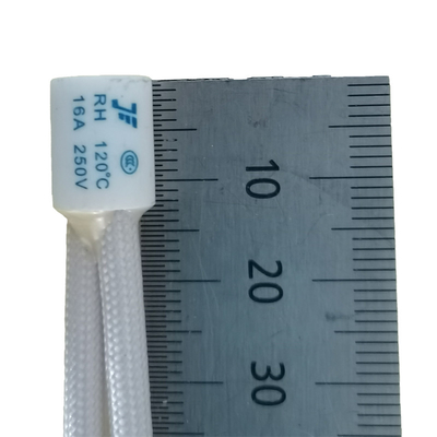 Cilindrische Keramische Protector Thermische Cutoff Zekering Link 16A 250V 120C Voor Elektrische Water Kraan